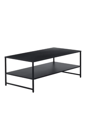 table basse rectangulaire noire